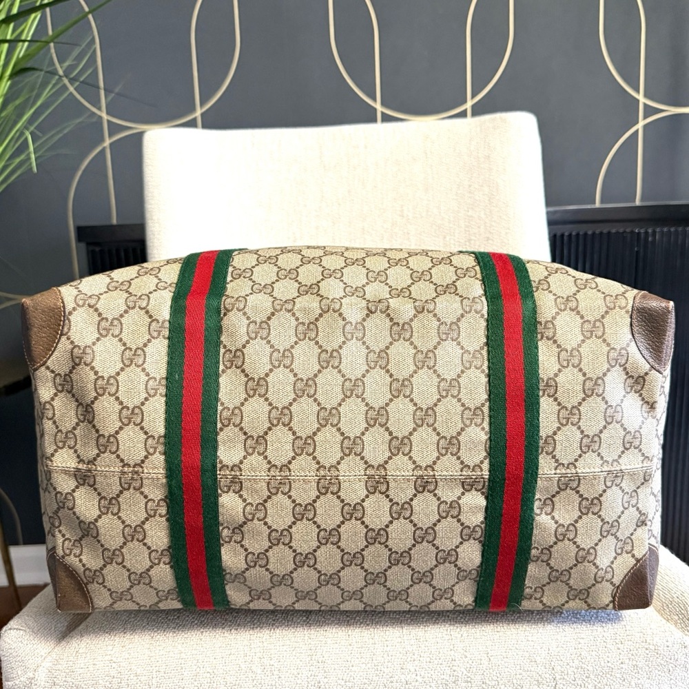 Authentic GUCCI travel bag/ XL tote brown monogram coated canvas - Picture 11 of 16